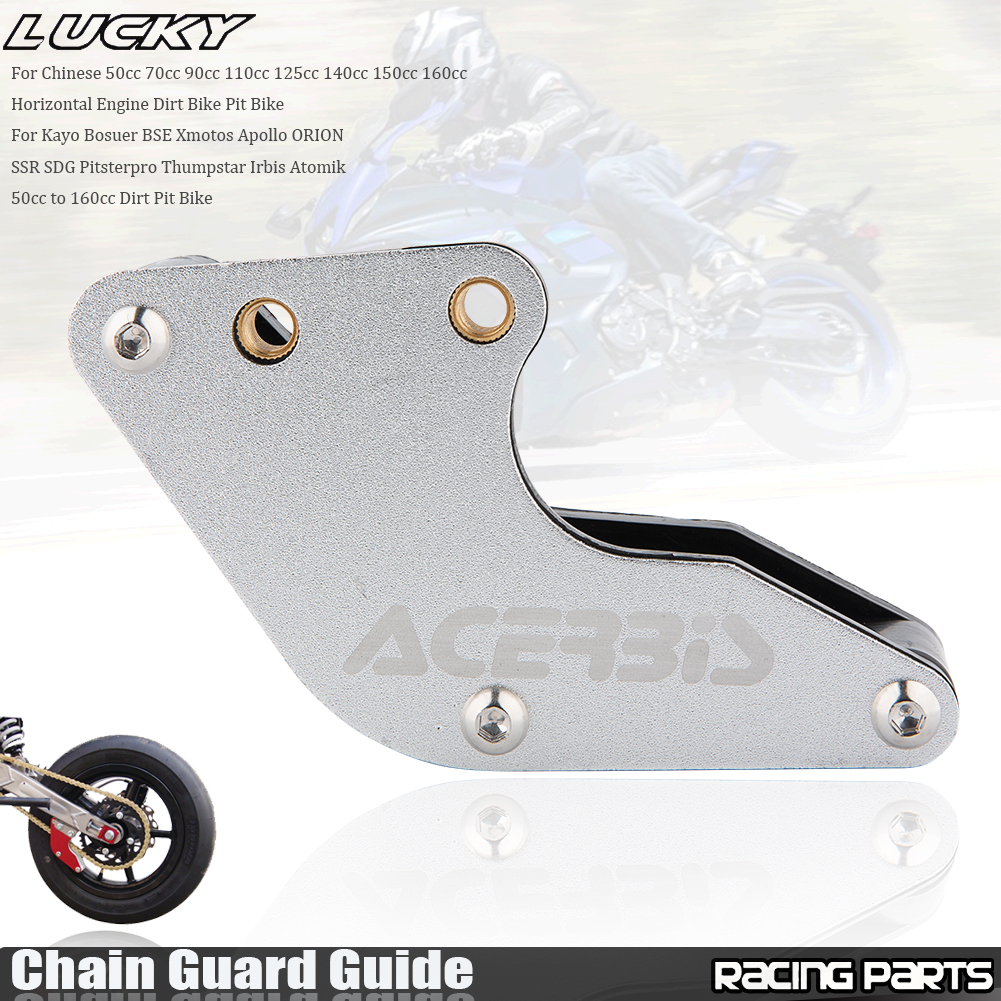 Nueva guía protectora de cadena CNC para motocicleta para IRBIS BSE KAYO SSR TTR XR CRF KLX 50 70 90 110 125 140 150 160cc Dirt Pit Bike Scooter: Marfíl