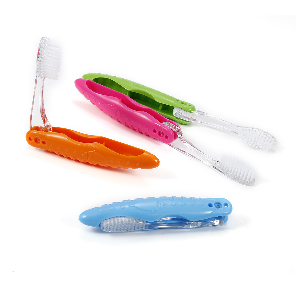Y&W&F Portable 1PC Compact Foldable Folding Toothbrush Tooth Brush Dental Cleaning Tool To Carry Modern Mini Random Color