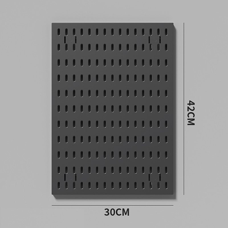 Nuevos accesorios de tablero perforado DIY, estante colgante, ganchos de almacenamiento, organizador de pared sin perforación, organización artesanal para garaje, cocina y habitación: YELLOW