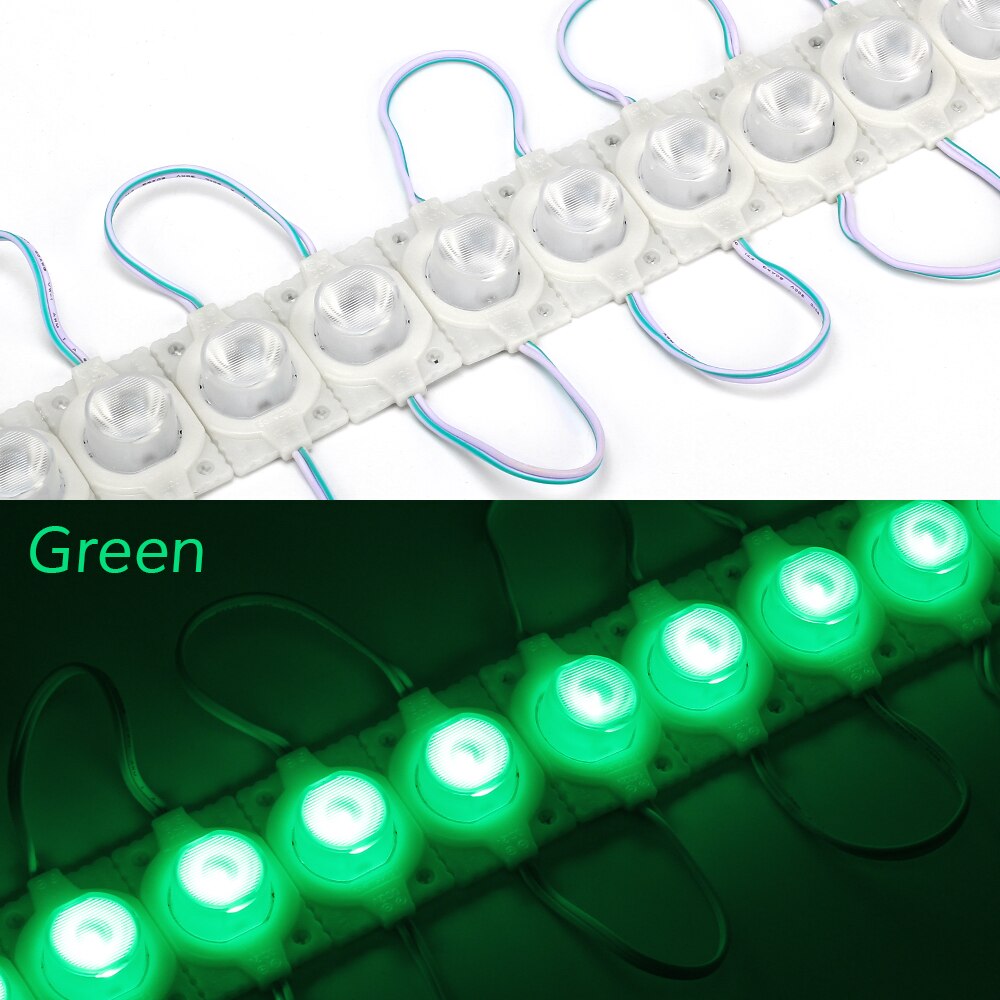20PCS/Lot LED Module 1.5W 3030 LED CHIP IP65 Waterproof injection lens Super Bright Sign Advertising Backlight DC12V