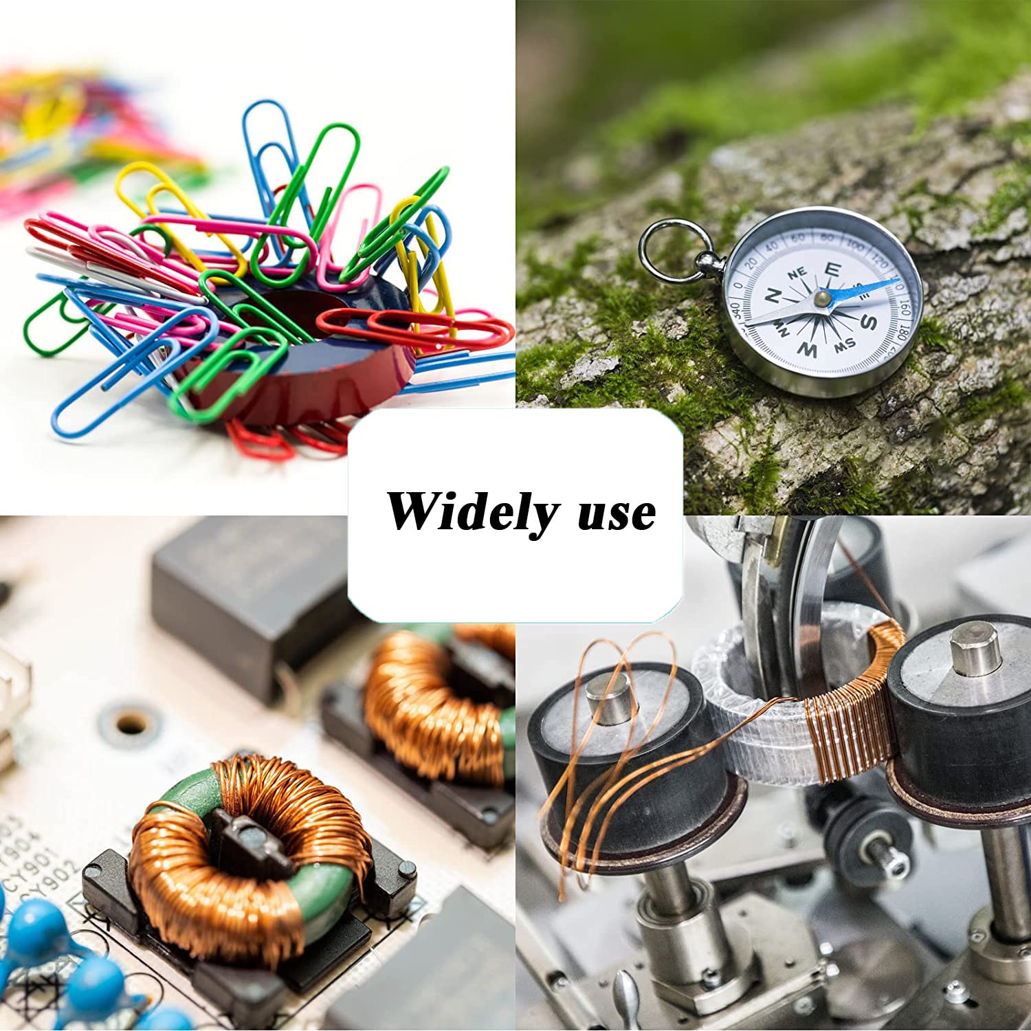 Ferrite Ring Magnets with Holes Round Disc Donut Magnets Circle Hole Magnets Perfect Ceramic Circular Magnets for Crafts DIY 8