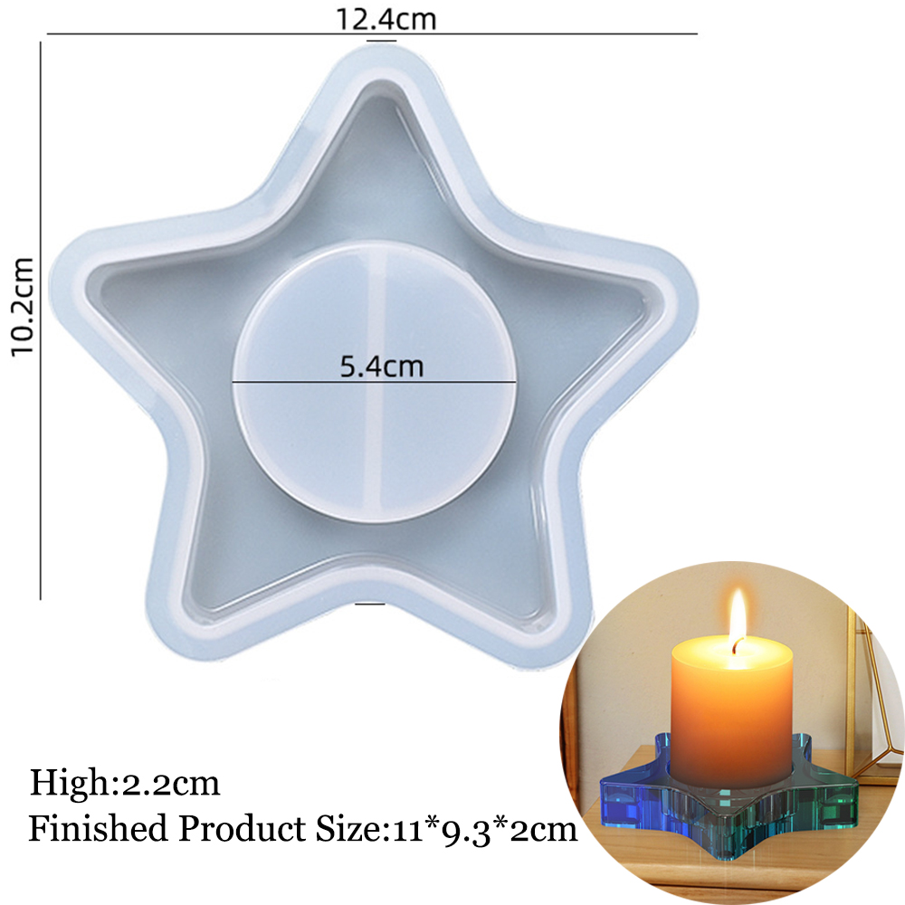 Tarro de vela de hormigón, molde de silicona, portavelas redondo de loto, molde de yeso de cemento, herramienta de molde para candelabro de resina epoxi hecho a mano: Chocolate