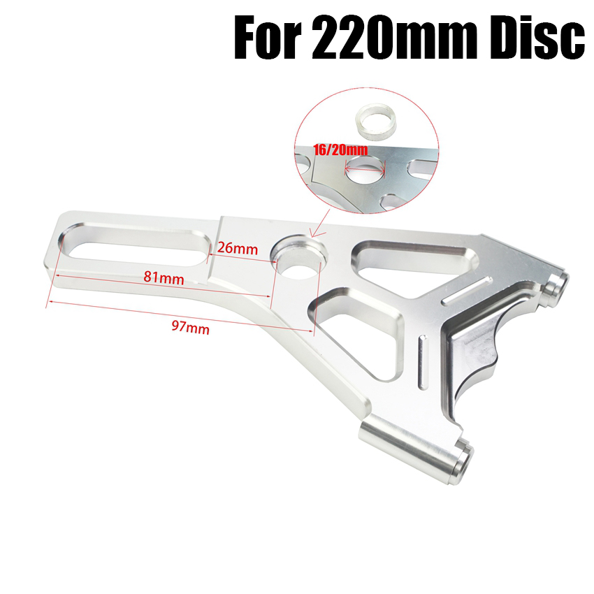 Étrier de frein à disque de moto, étrier RPM, lancement de 82mm, universel, 200mm, 220mm, Rotor flottant à disque avec support adaptateur