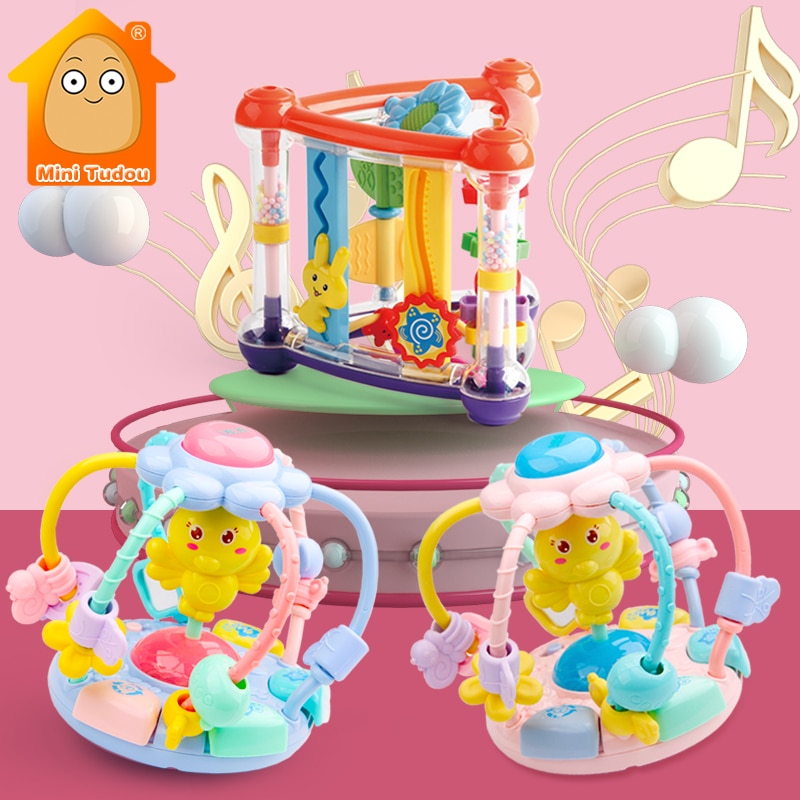 Baby Rammelaar Activiteit Bal Rammelaars Educatief Speelgoed Voor Baby &#39;S Grijpen Bal Puzzel Playgro Baby Speelgoed 0-12 Maanden Klim leren