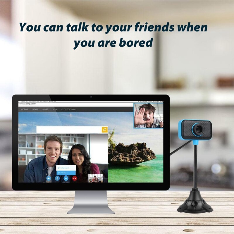 Usb 2.0 Draaibare Webcam Draagbare Microfoon Met Microfoon