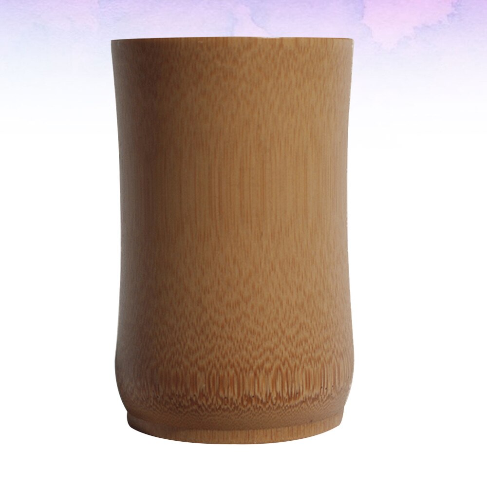 1PC Bamboo Water Mug Eco-friendly Bamboo Mug Thick Plain Bamboo Tube Carbonized Bamboo Cup for Home Restaurant