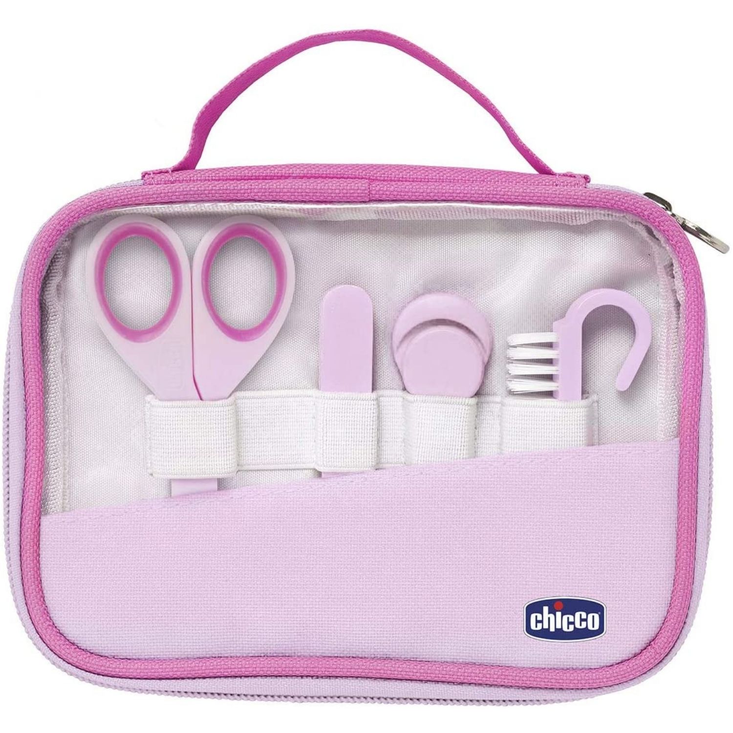 Chicco-Juego de Cuidado de Uñas cortauñas de seguridad para niños y niñas, tijeras para recién nacidos, práctico, para uso diario, para manicura
