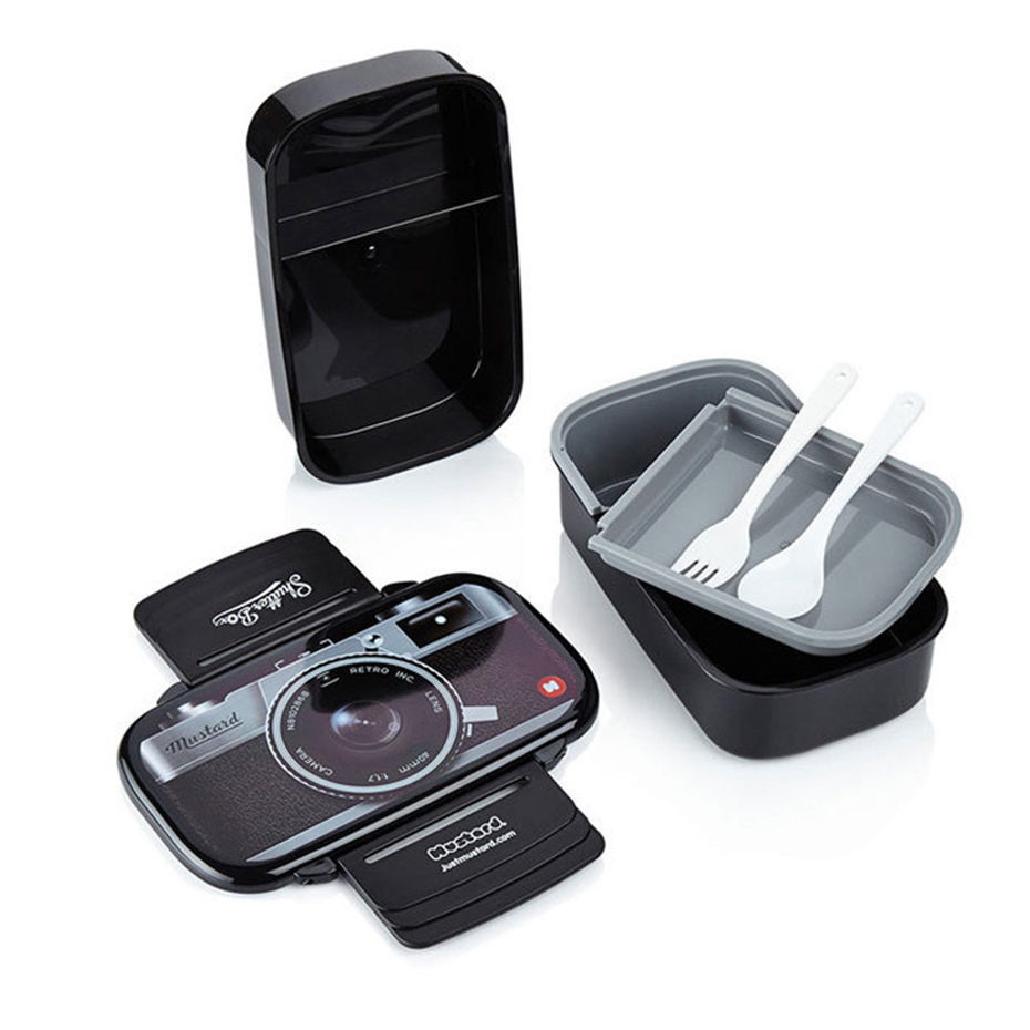 Game Lunch Box Camera Food Container Storage Box Portable Kids Student Lunch Box Bento Boxes Container