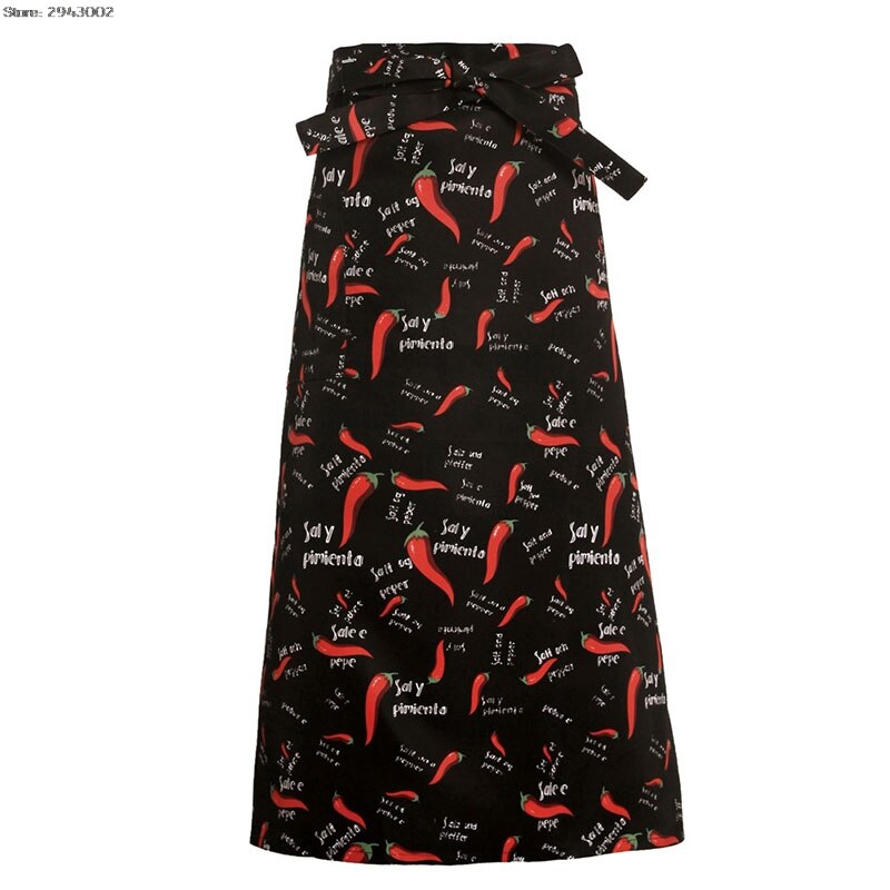 Kitchen Aprons Half-length Long Waist Apron Catering Chefs Waiters Uniform: 4