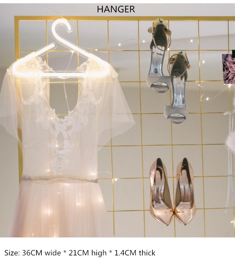 Letrero de neón para decoración de pared del hogar, luces LED de Panel de luces de neón para de Navidad, tienda, 10 tipos de luces de neón de colores, Love Hello: hanger