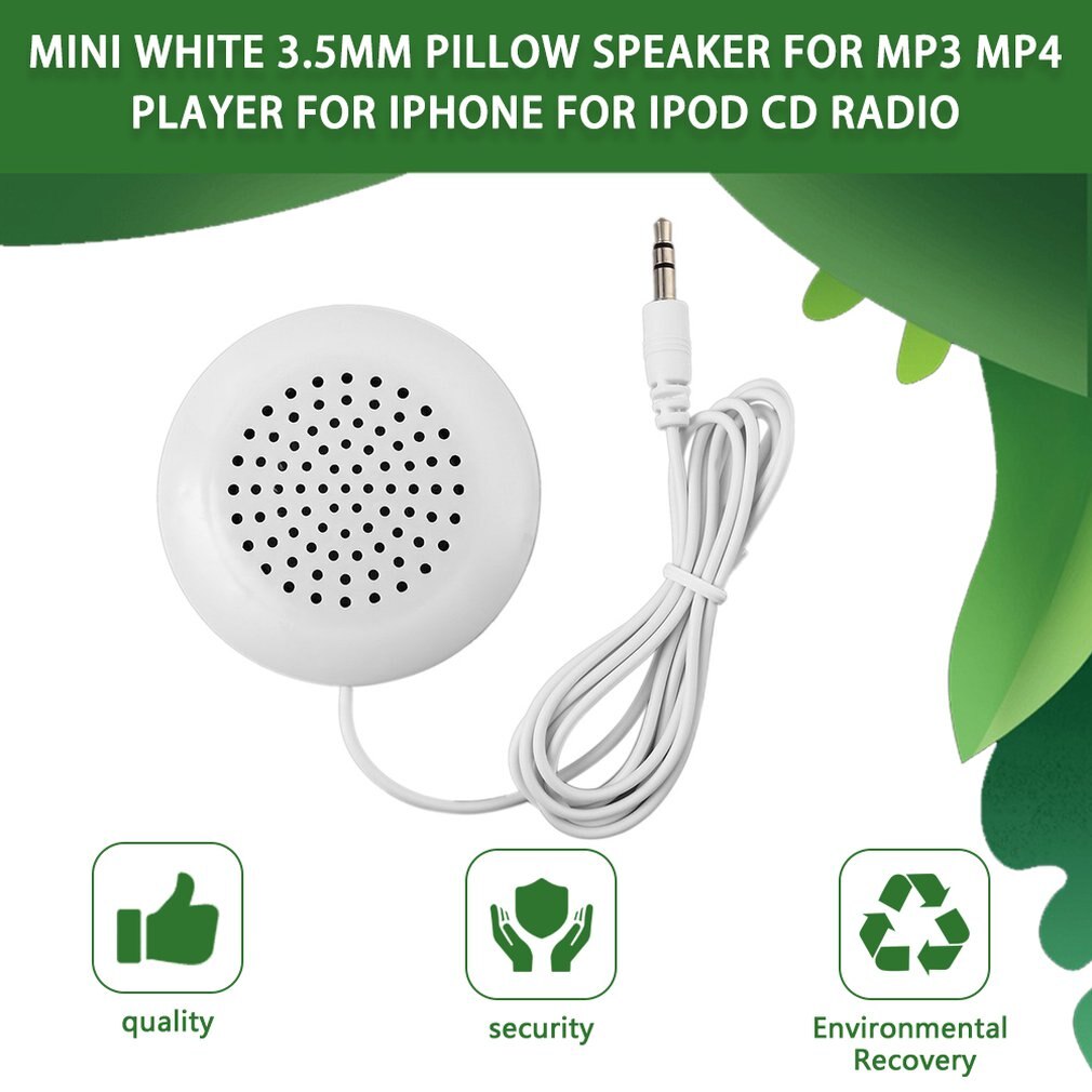DIY 3,5mm Mini Lauter Lautsprecher Musik Kissen Stereo Lautsprecher Für MP3 Telefon Für iPhone Für iPod berühren CD Schlafen verwenden