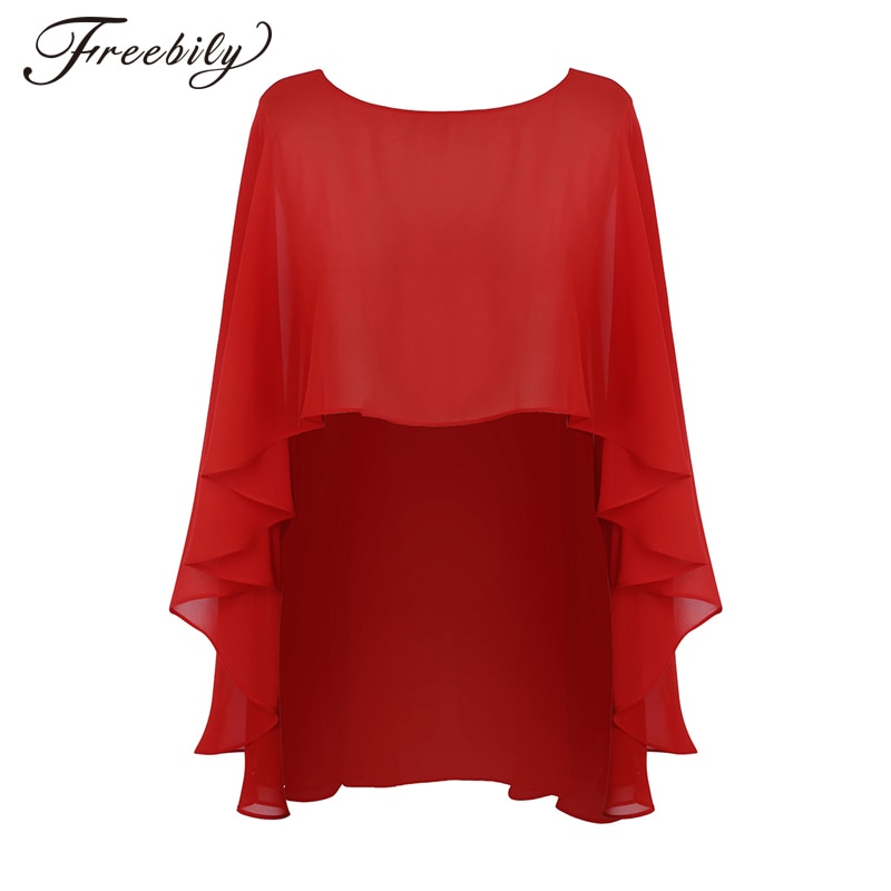 brude vestido de festa kvinners myke lette chiffong hødu sjal wraps skuldertrekning chiffong kveld bryllup kappe bolero dekke opp