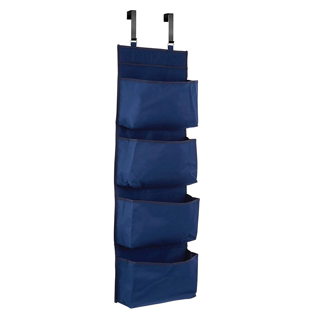 1pc Housewares 4-Tier Over Door Hanging Organiser Storage Pockets Wardrobe Unit Shoes: Blue