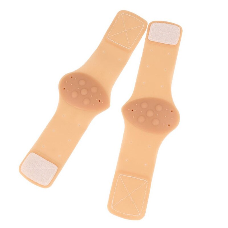 Ushine silikone fodbuepude flad fod ortopædisk indersål fodbandage bandage fodstøtte halv yard buepude mand kvinde indersål: Sikring