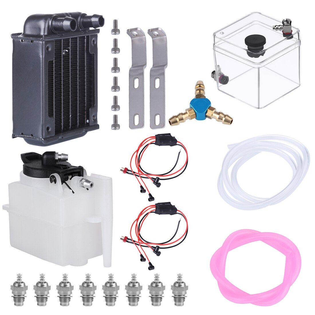 Model Ignition Start &amp; Water Cooling Kit For TOYAN × HOWIN FS-V800 Engine Model Accessories