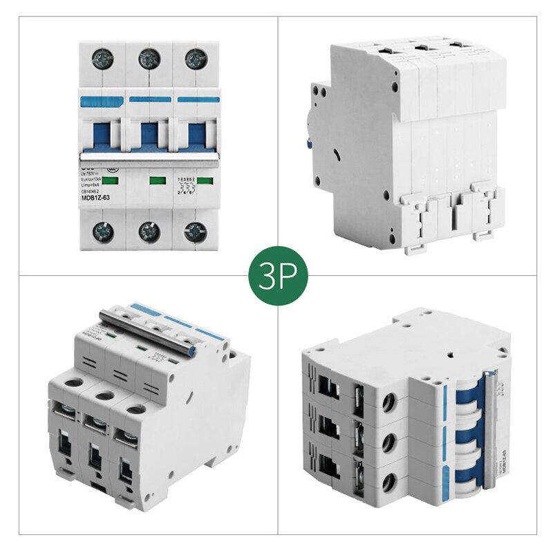 Solar DC Air Circuit Breaker 1P 2P 3P 4P Atmosphere Switch Defence Tripping Operation for solar energy system