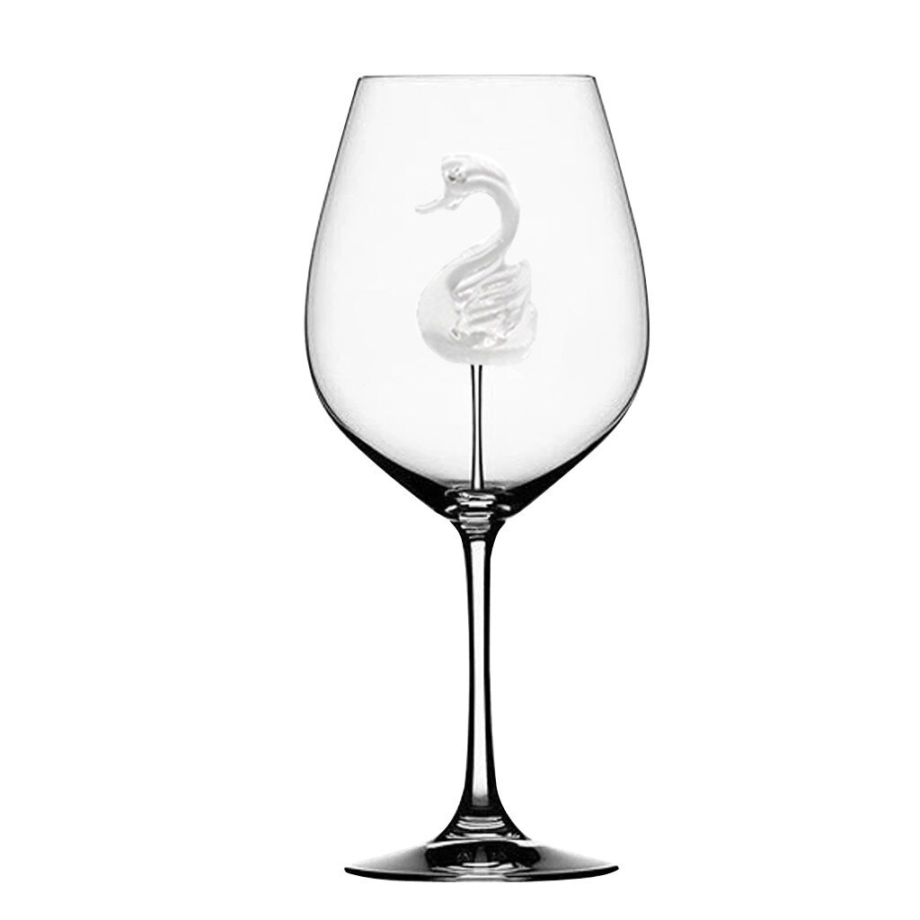 Thuis Glazen Beker De Originele Shark Rode Wijn Glas Wijn Fles Crystal Voor Party Fluiten Glas Creatieve 300ml Capaciteit: Swan