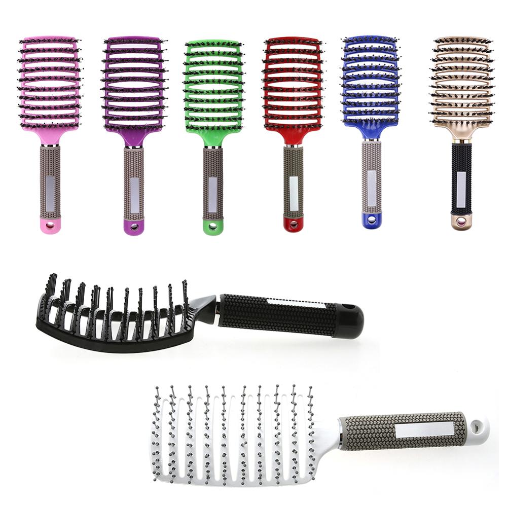 Hair Brush Magic Hair Comb Hairbrush Bristle Nylon Women Wet Curly Detangle Hair Brush for Salon Hairdressing Styling Tools