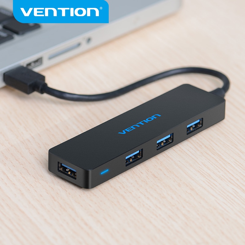 Interventie 4 Poorten Usb Hub Usb 3.0 Hub Voor Printer Mac Notebook Laptop High Speed Multi Usb Splitter Usb Hab