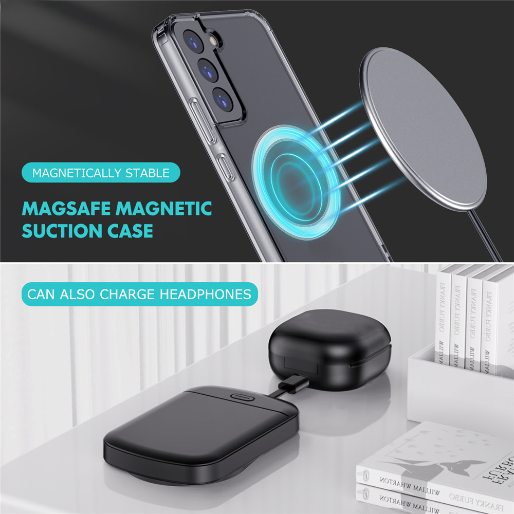 Custodia per caricabatterie magnetico da 10000mAh custodia per telefono antiurto Power Bank per Samsung Galaxy S23 S22 Ultra Plus Typec