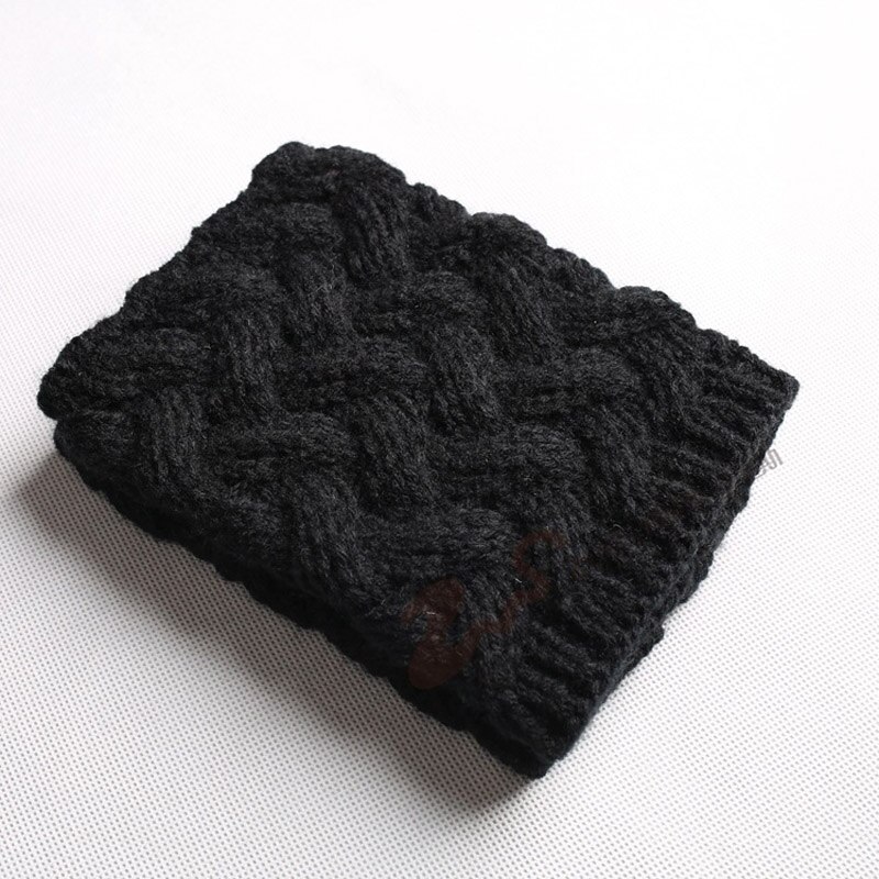 Tejer a mano stick pin botas de viento botas de Navidad conjunto de aguja gruesa corta de bambú grueso trenzado calcetines de lana: Black
