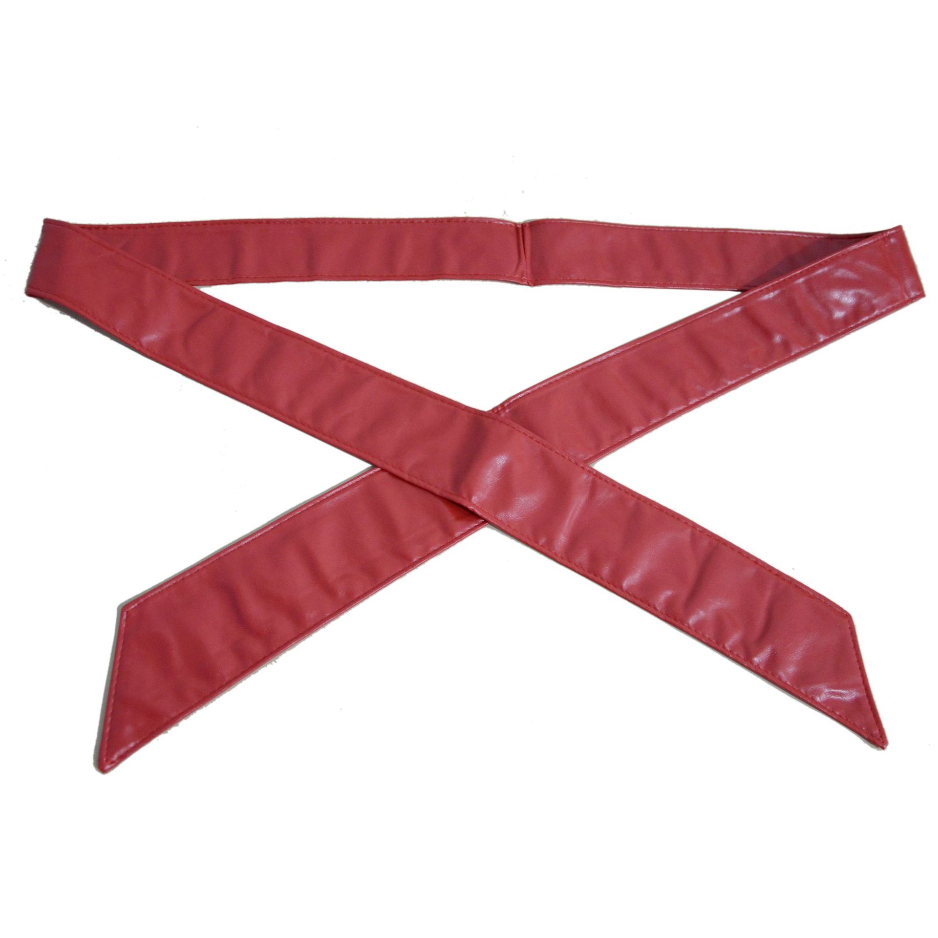 Ceinture en Pu avec nœud papillon pour femmes et hommes, large, Unique, noire, rouge, pour robe, de Jeans, , ,