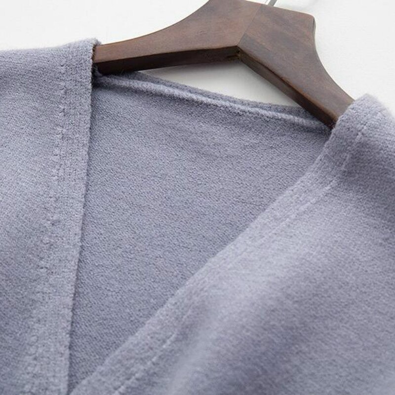 Sweater Vest Women Pocket Solid Simple Korean Knitted Open-stitch All-match Preppy Style Loose V-neck Sleeveless