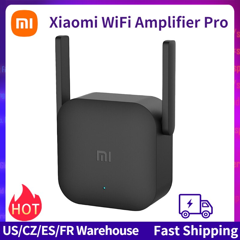Xiaomi wifi repeater pro 300 mbps mi forsterker nettverksutvider ruterforlenger roteador 2 antenne wifi-forlenger signalforsterker