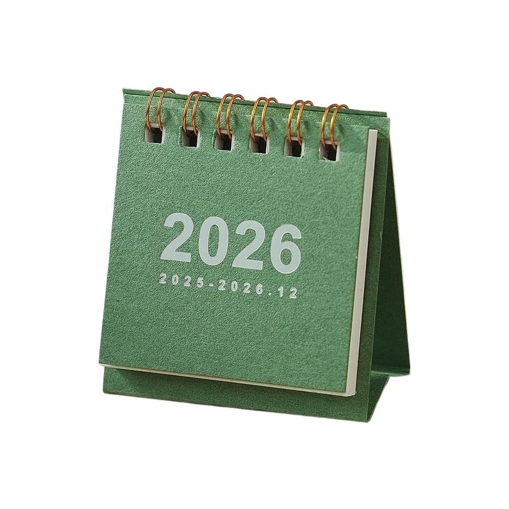 1pcs Desktop Calendar Mini Portable Minimalist School Home Office Desk Planner Schedule Check In Book Stationery Study: Clear