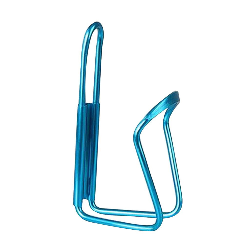 Bicicleta garrafa de água titular liga mountain bike garrafa gaiola suporte suporte copo de água rack ciclismo acessórios da bicicleta: Blue no screws