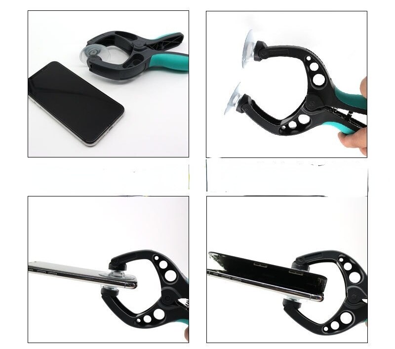 Reparatie Mobiele Telefoon Tool Dubbele Scheiding Klem Tang Reparatie Tool Zuignap Lcd-scherm Sucker Opening Tool Voor Iphone Ipad