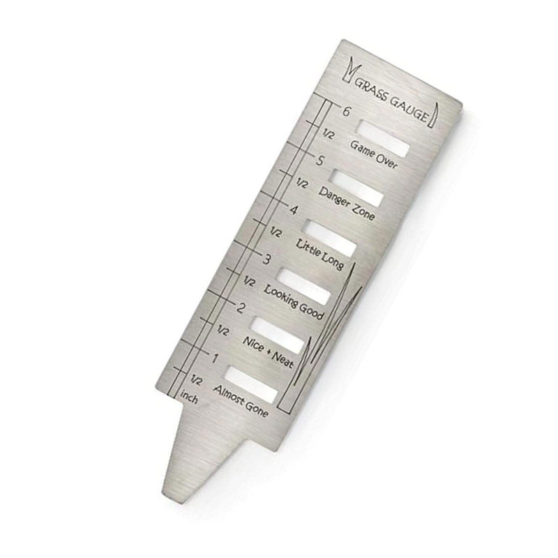A02F-Lawn Grass Gauge - Stainless Steel Grass Gauges Gardening Grass Gauges For ,Lawn Tool Yard Landscaping Plant