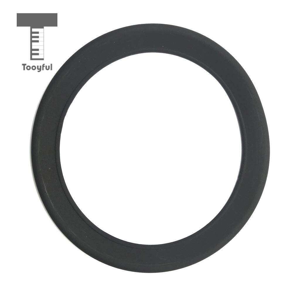 Tooyful zwarte siliconen sopraansaxofoon ring demper beschermer voor saxofoonliefhebbers