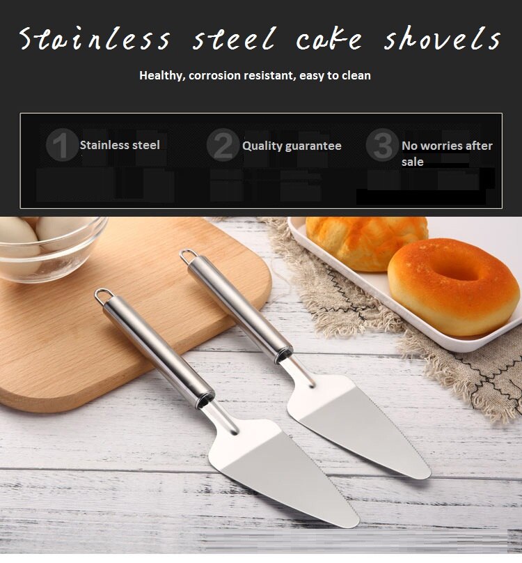 Rvs Cake Pizza Schop Mes Boter Mes Kaas Dessert Bestek Bakvormen Cake Spatel Tool Bakken Gebak Spatels