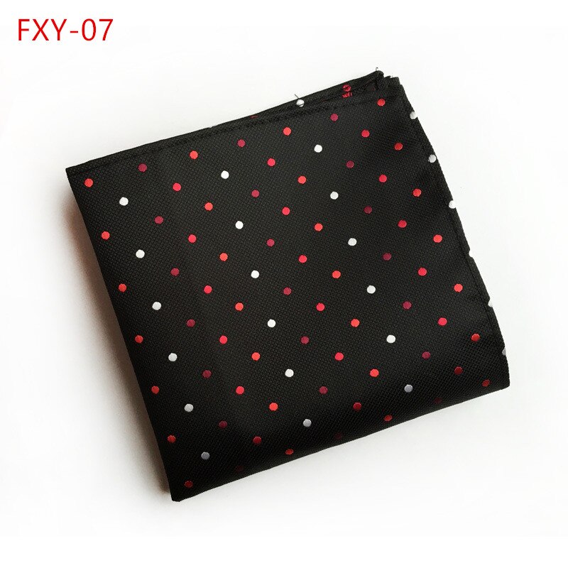 18 Colors Mens Pocket Square Dot Handkerchief Hanky for Men Business Wedding Suit Hanky 25cm*25cm: FXY07