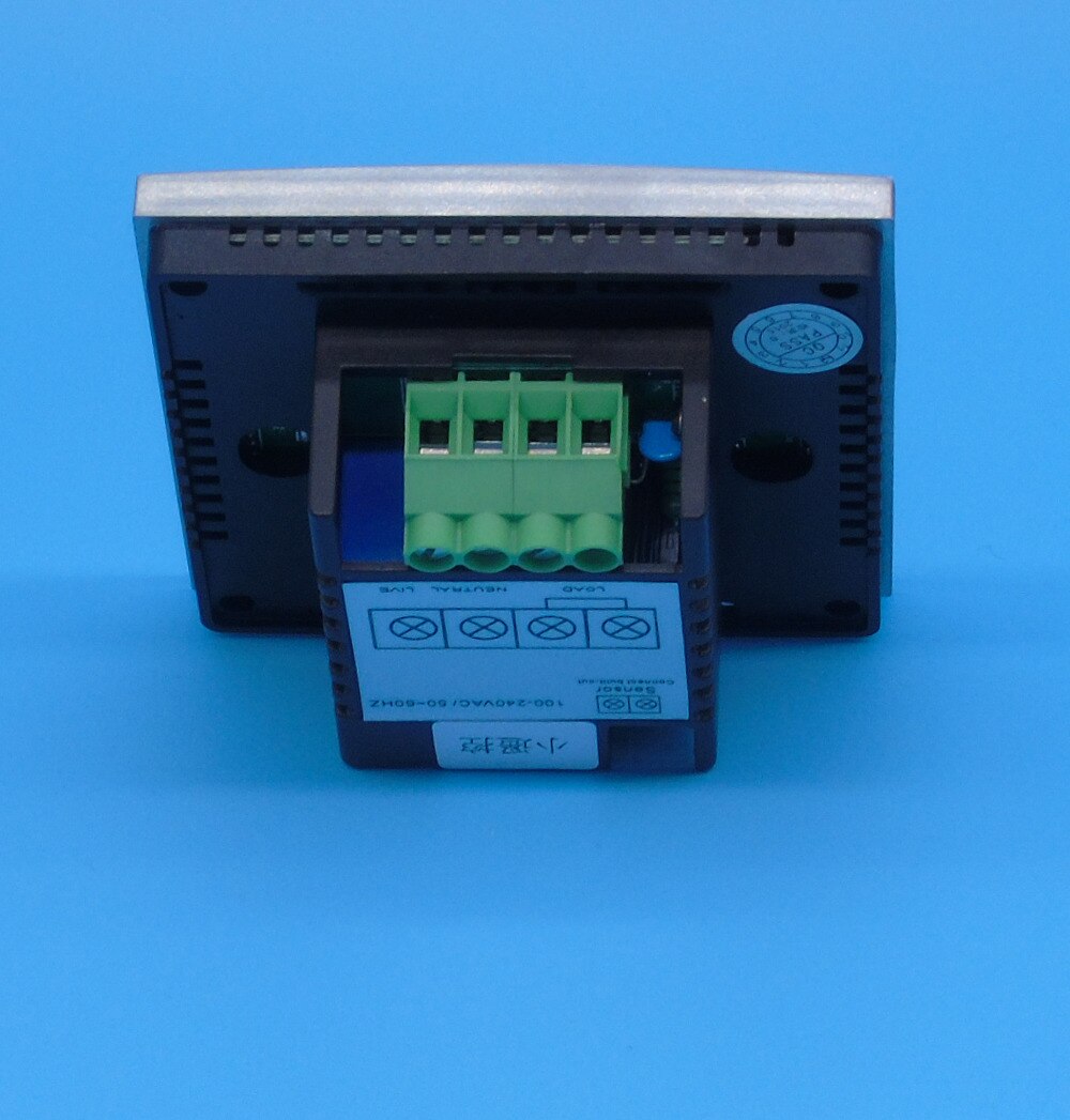 Podwójny czujnik ogrzewanie podłogowe przycisk dotykowy termostat z normą IEC certyfikacji