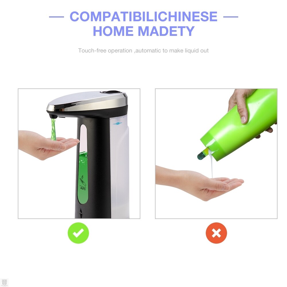 Plastic Automatic Liquid Soap Dispenser