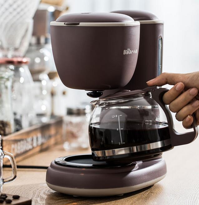 bear coffee machine American household 0.6L drip-type small mini tea maker brewing teapot electric kettle coffee maker KFJ-A06Q1