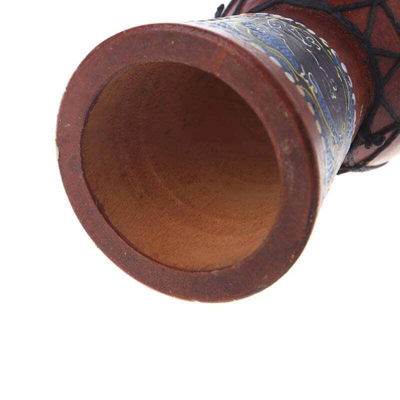Tambor Djembe africano de 4 pulgadas, instrumento Musical de buen sonido de madera Bongo E56D
