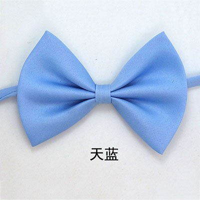 16 cores pet laço para cães e gatos ajustável gravata do cão laço colar filhote de cachorro grooming acessórios para festa de casamento do animal de estimação: sky blue