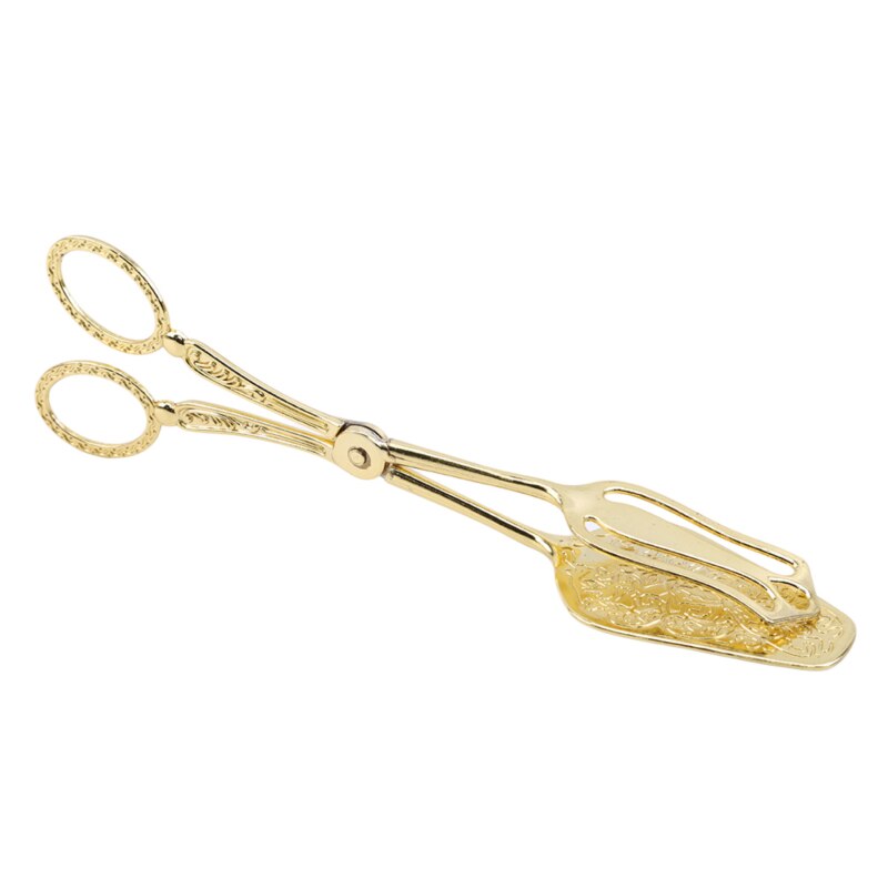 Servierzange Lebensmittel Clip Salat Zange Kuchen Brot Zangen Küche Zangen Gold Splitter: Gold