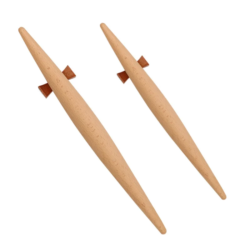 Strumento per pasticceria rullo per pasta per torta fondente pasta per gnocchi macchina per la pelle mattarello per legno doppia punta antiaderente 23 cm /28 cm strumento di cottura