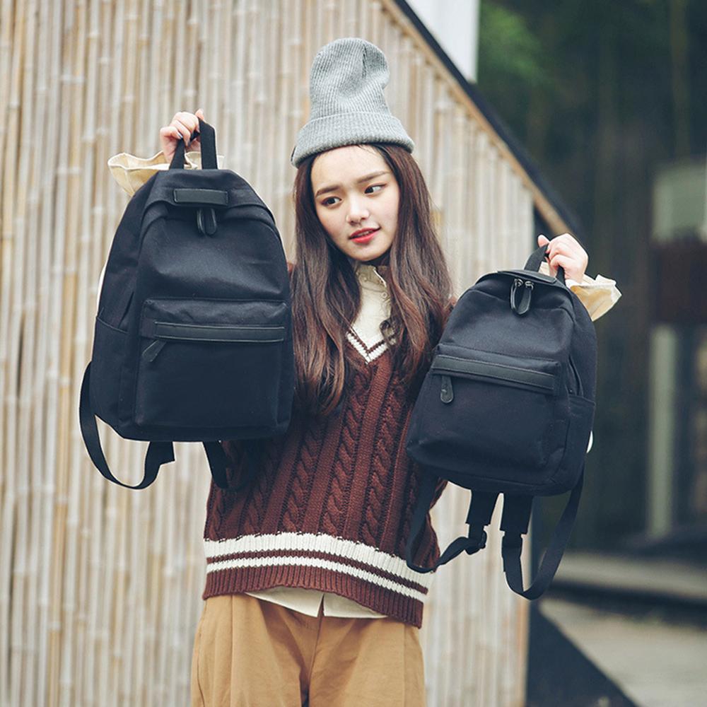 femmes toile sacs à dos filles sac d'école sac à dos pour dames rose noir voyage sac à dos sac à dos Bolsas Mochila Mujer