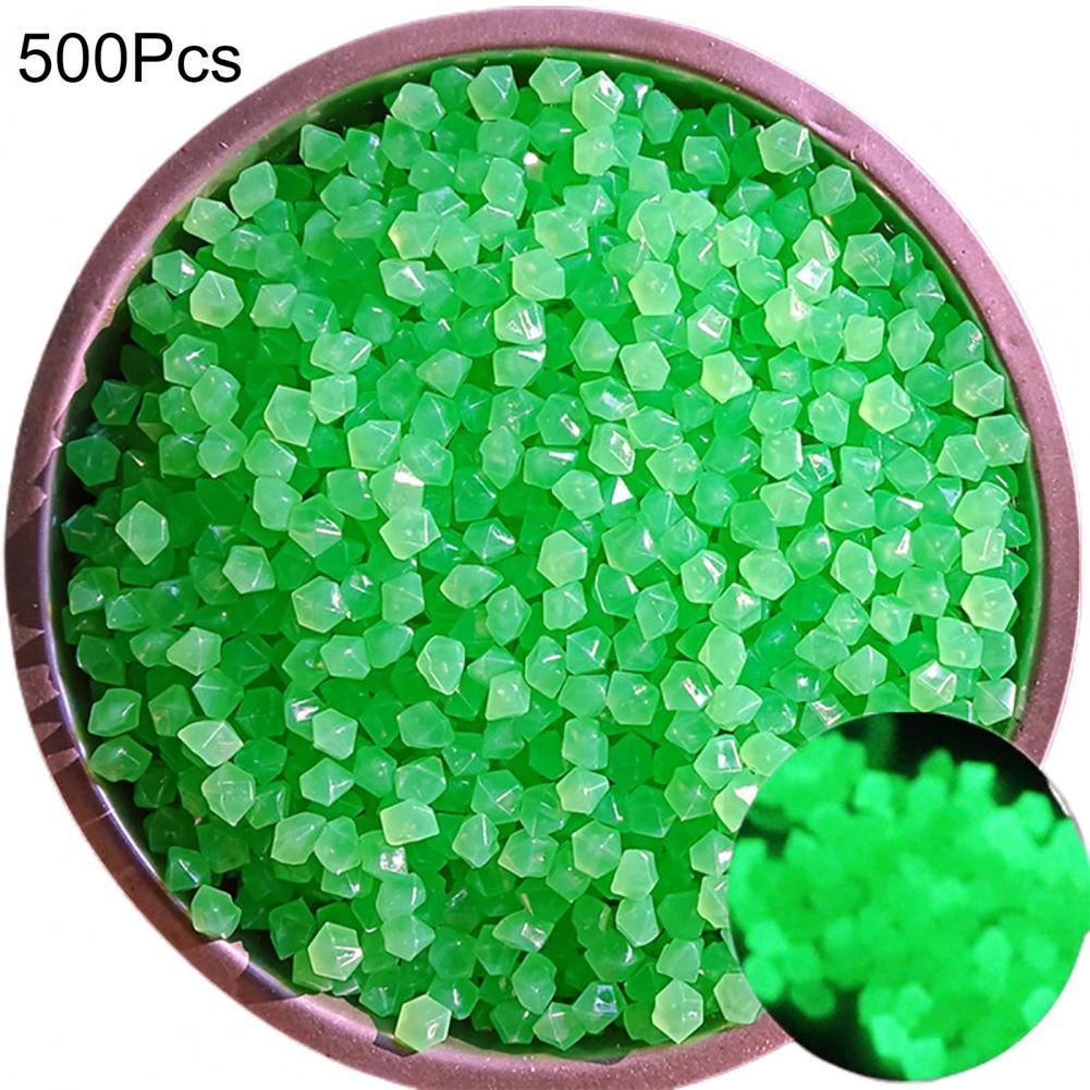 500Pcs Aquarium Stone Lightweight Good Looking Fish Tank Decoration Artificial Stone Artificial Stone: Cyan