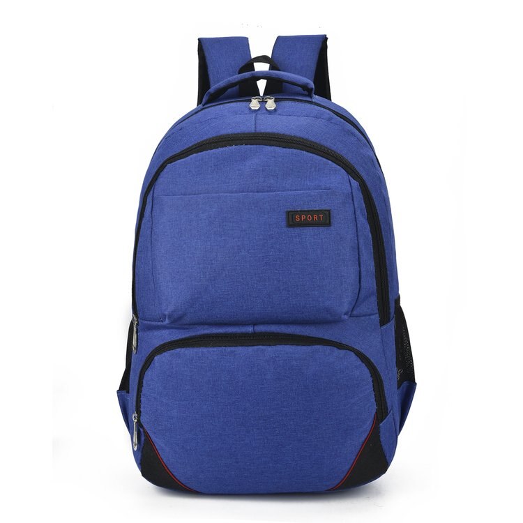 Chuwanglin preppy stil skole rygsæk til mænds leaptop rygsække mochila hombre afslappet mandlig rygsæk rejsetasker  k2020: Blå