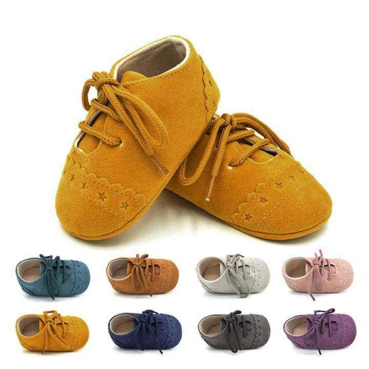 Baby Toddler Shoes Sneaker Anti-slip Soft Sole Lace Up Shoes Baby Shoes