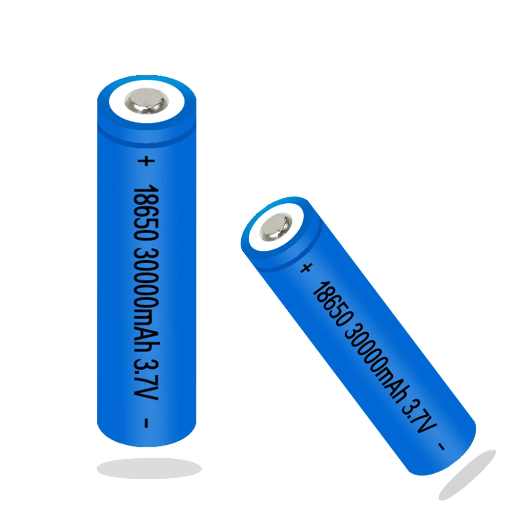 18650 Battery Rechargeable Battery 3.7V 18650 30000mAh Capacity Li-ion Rechargeable Battery For Flashlight Torch Battery