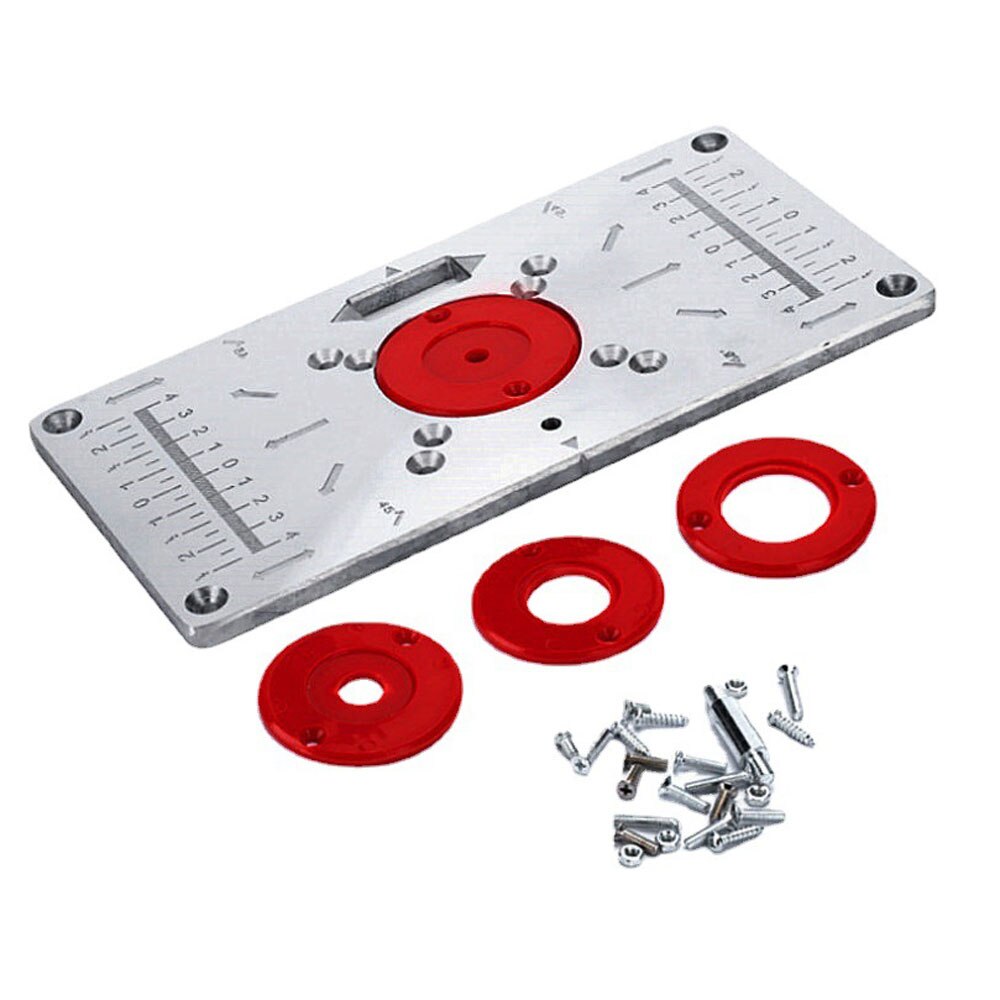 Router Table Insert Plate Work Bench Trimming Machine Engraving Flip Board Multifunctional Woodworking Benches Table: red