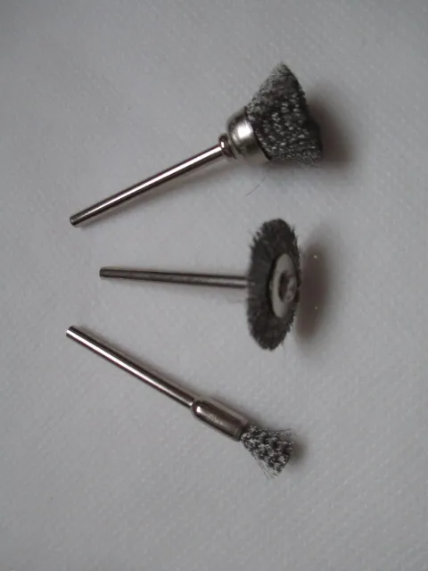 20pc Abrasive Head Deburring Drill Tools Stainless Steel Wheel Dremel Wire Brush Set Dremel Tools Accessories Burr