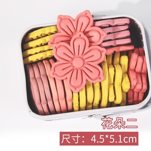 5 Style Flower Cookie Cutter Mold Floral Fondant Cookie Cutter Mold Cookie Decoration Tools Plastic Biscuit Baking Mold: style 2